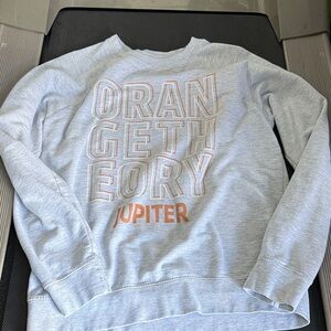 Orangetheory Light Gray Crewneck Sweater